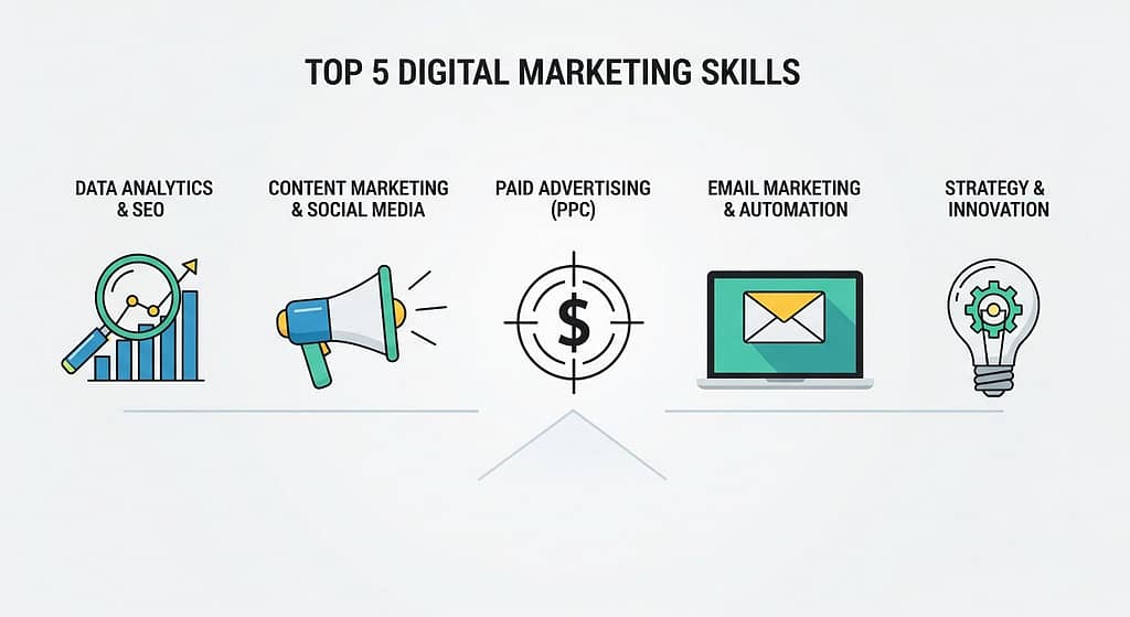 Top 5 Digital Marketing Skills to Learn Today
