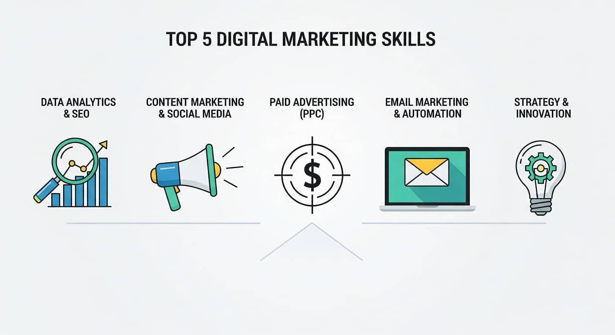 Top 5 Digital Marketing Skills to Learn Today